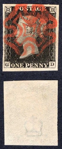 Penny black plate 1b - penny,