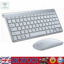 Silver Wireless Keyboard &