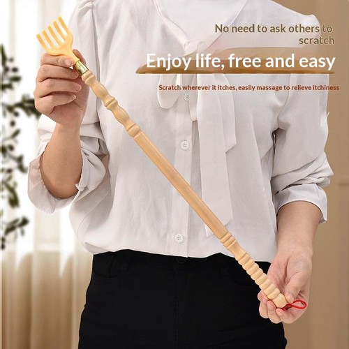 Long handle wooden back - long,
