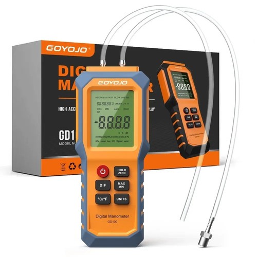 Digital manometer with backlit - digital,