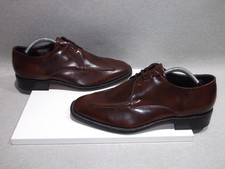 Samuel Windsor Shoes Mens Size UK 9 Brown Derby Leather Formal Wedding Handmade