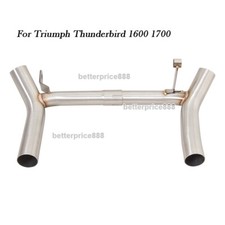 For Triumph Thunderbird 1600 1700 Mid Exhaust System Link Pipe Replace Catalyst