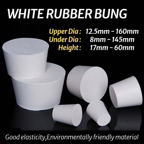 White rubber bung stopper - rubber,