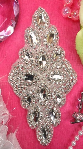 Xr172 silver beaded crystal - beaded,