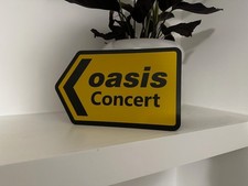Oasis Concert Display Road Sign
