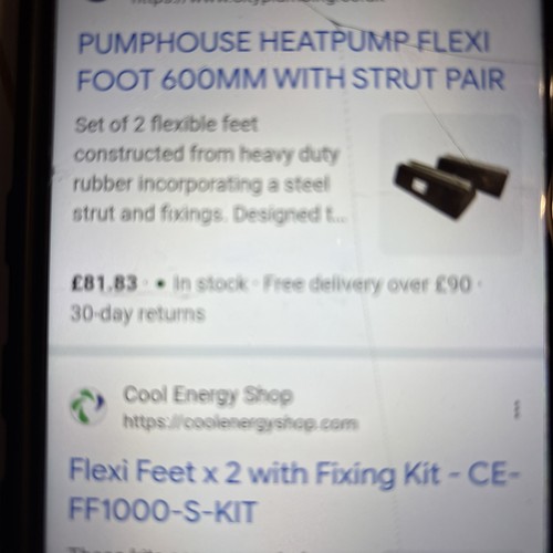 Air source heat pump feet - air,
