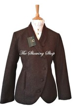 LADIES JACK MURPHY HARRIET BROWN TWEED JACKET SIZE 16