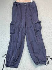 Pilcro Anthropologie Drawstring Cargo Pants Blue Women Size 26 See Pics