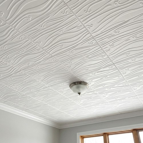 Ceiling tiles glue - ceiling, up