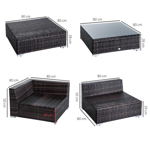 New 6pc rattan - 6pc, furniture