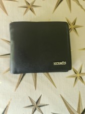 HERMES Mens Bifold Black Calf