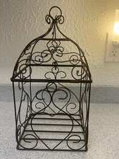Vintage Wrought Iron Birdcage