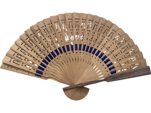 Vintage wooden hand fan - vintage,