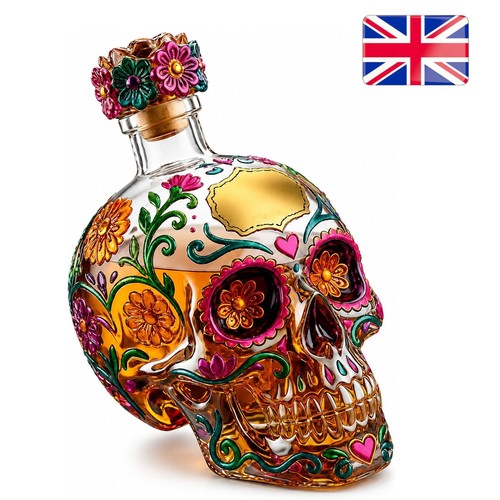 Gothic skull decanter bottle - decanter,