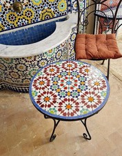 Handmade Zellige Tile Table