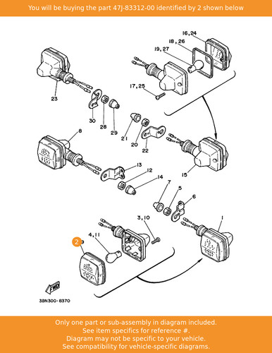 Yamaha lens flasher - lens,,