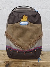 Sammies by Samsonite Brown Luggage with Fringe & Wheels Hippie Style