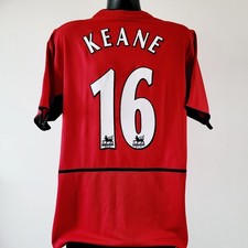 KEANE 16 Manchester United Shirt - Large - 2002/2003 -  Man U Jersey Nike