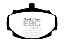 EBC Yellowstuff Front Brake Pads for Vauxhall Cresta 3.3 (63 > 65)