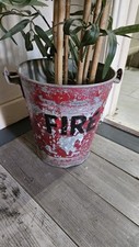 1950s Vintage Metal Fire Bucket