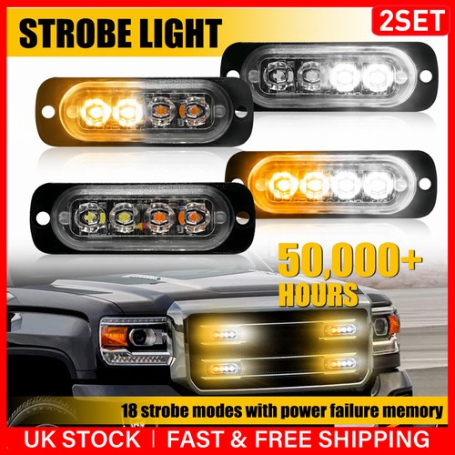 White amber led - amber, strobe