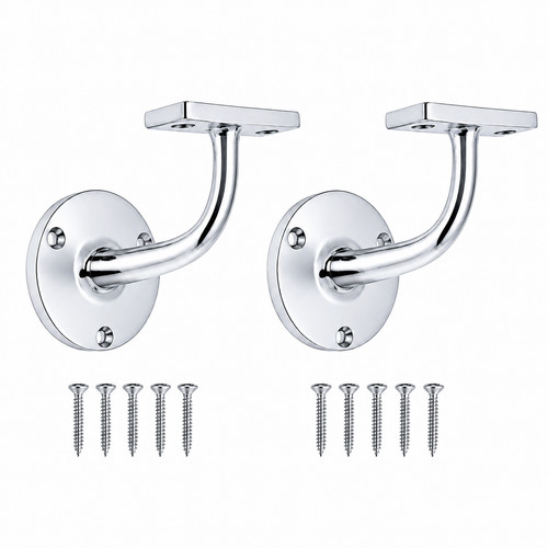 Chrome handrail brackets - chrome,