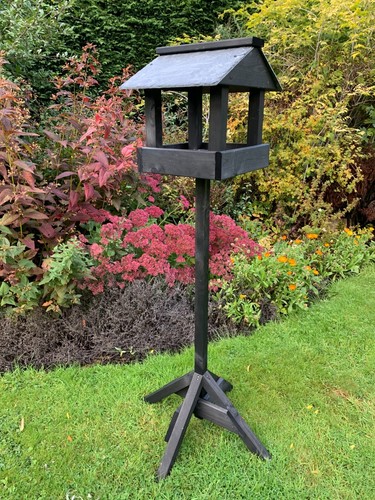 Wooden bird table slate - slate, roof