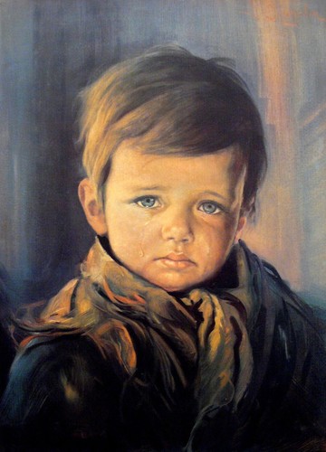 The crying boy giovanni - crying, by