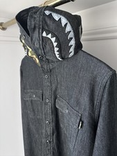 Bape. A Bathing Ape. Denim hoodie jacket. Size XL. 100% authentic with tags RARE