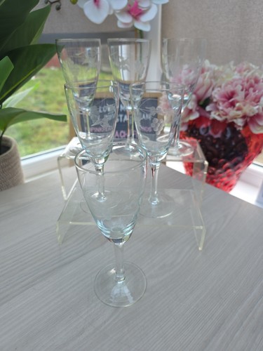 Set etched wine - of, 6