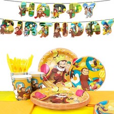 114 Pcs Curious George Party