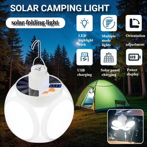 Solar camping light led bulb - camping,