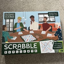 Scrabble Duplicate Board Game - Family Word Game For Up To Six Players (10+) NEW