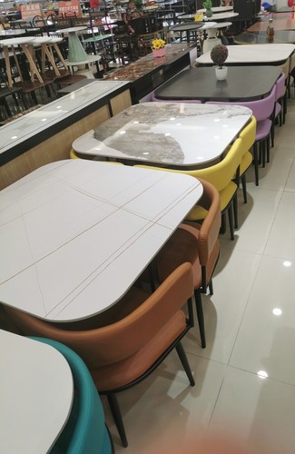 Marble dining table and - table, 4