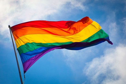 Gay pride rainbow flags - gay,