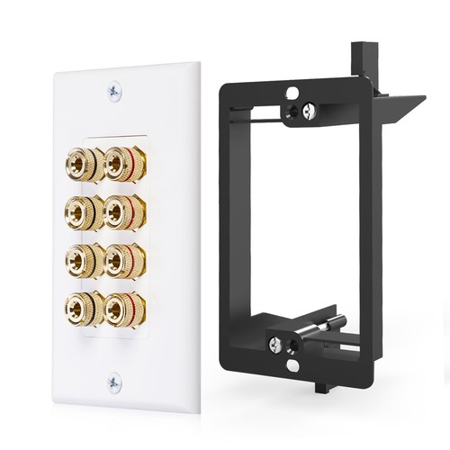 Fosmon quad speaker wall plate - quad,