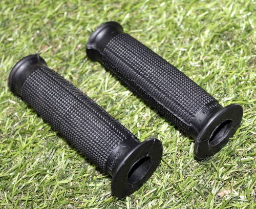 Black rubber hand grips - black,