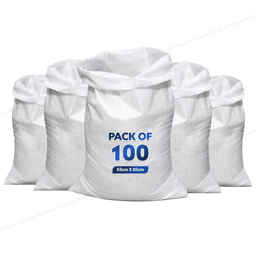 100 woven polypropylene bags - 100,