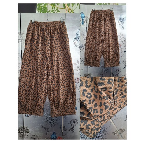 Leopard print ladies trousers - leopard,