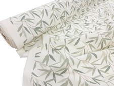 Laura Ashley Curtain Fabric Willow Leaf Green 46% Cotton 54% Linen