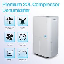 Prem-I-Air 20L Compressor Dehumidifier With Adjustable Humidity, Quiet Operation