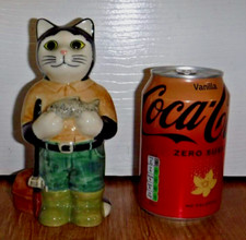 Quail Pottery Figure ~ Fisherman With His Catch ~ Excellent Condition