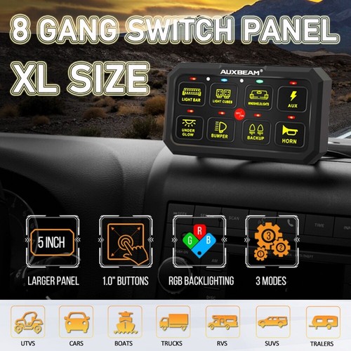 Auxbeam rgb gang switch - auxbeam,