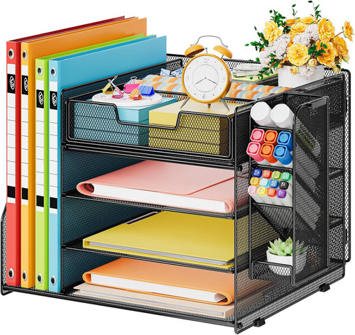 Desk organiser tray tier - desk,