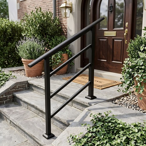 Galvanized steel garden steps - steel,