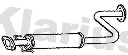 Centre muffler fits - centre, zr