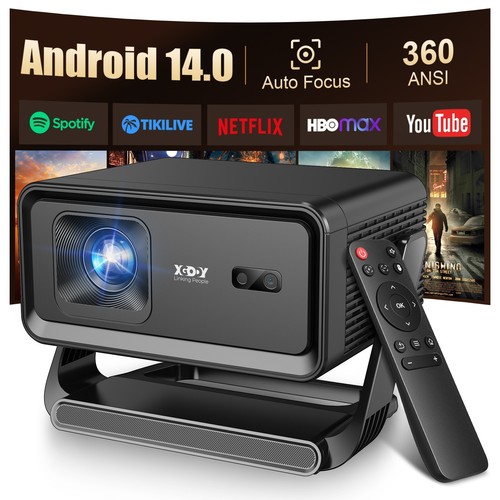 Xgody smart projector - xgody, 4k