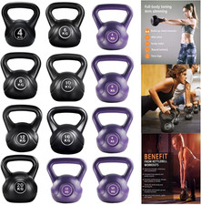 Vinyl Kettle Bell Weight Set