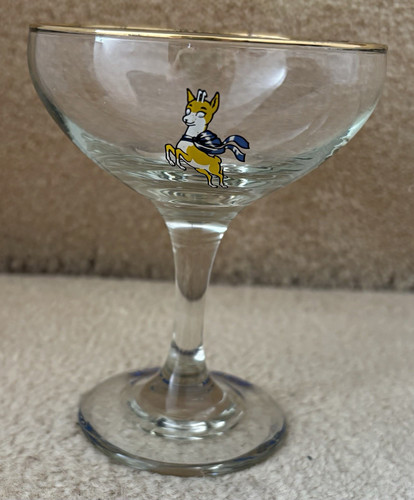 Babycham wine glass - wine,