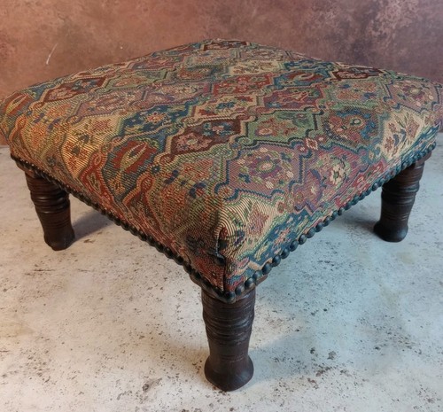 Antique footstool victorian - footstool,